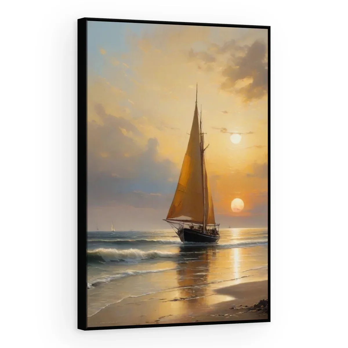 Quadro Decorativo Canvas Veleiro Poente - BA0005