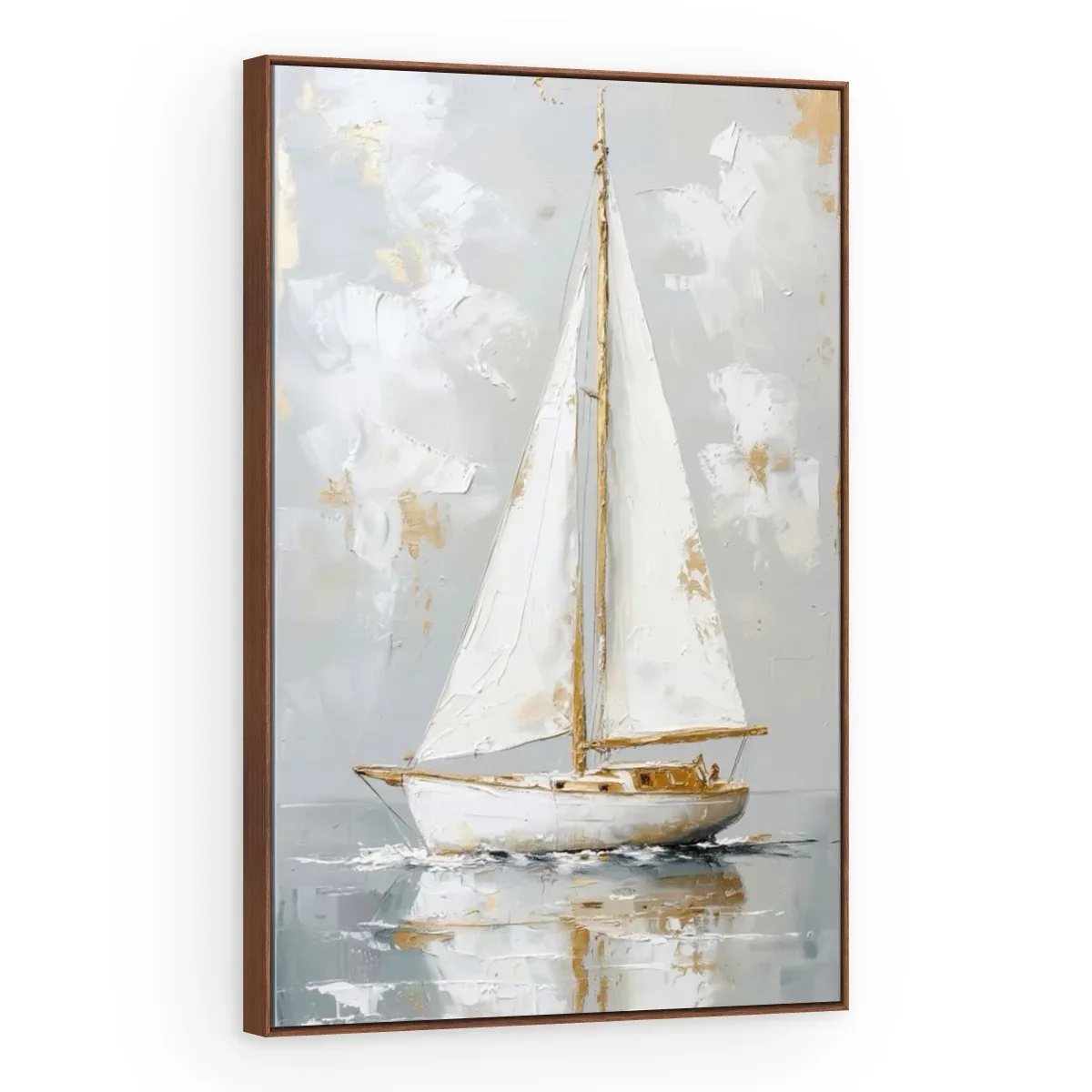 Quadro Decorativo Canvas Veleiro Branco - BA0011