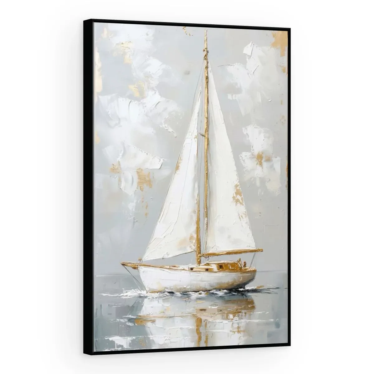 Quadro Decorativo Canvas Veleiro Branco - BA0011