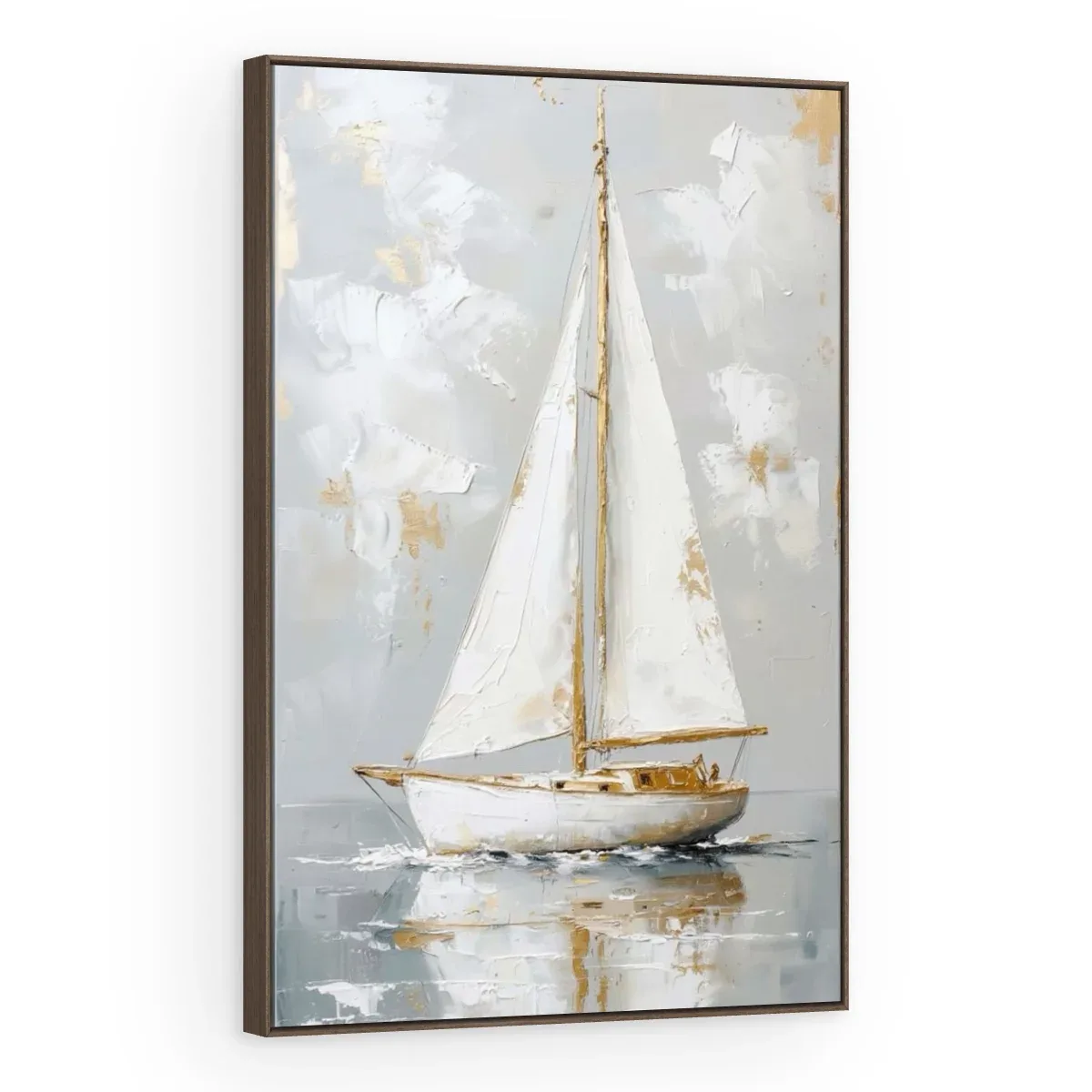 Quadro Decorativo Canvas Veleiro Branco - BA0011
