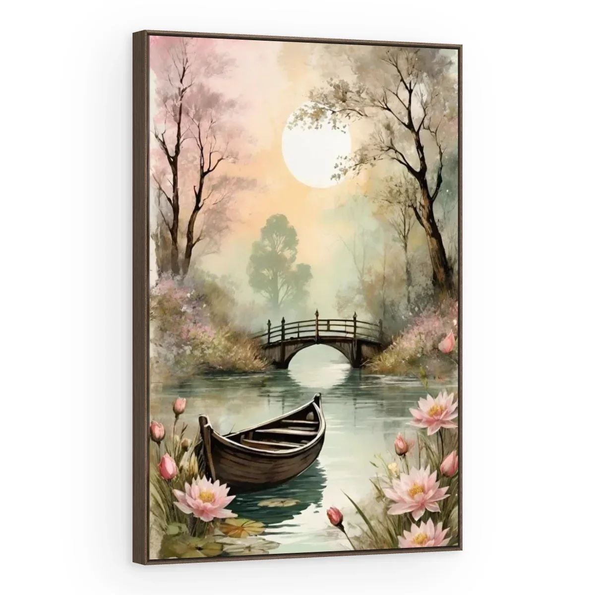 Quadro Decorativo Canvas Canoa Lótus - BA0014