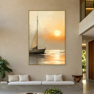 Quadro Decorativo Canvas Veleiro Sereno - BA0015