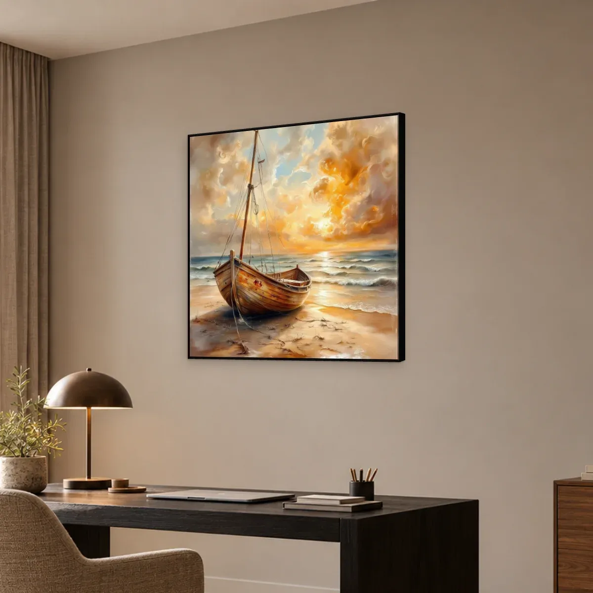 Quadro Decorativo Canvas Barco Praiano - BA0017