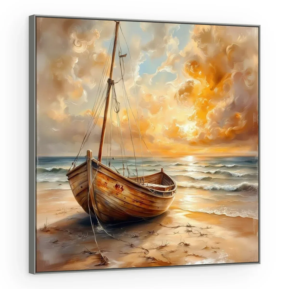 Quadro Decorativo Canvas Barco Praiano - BA0017