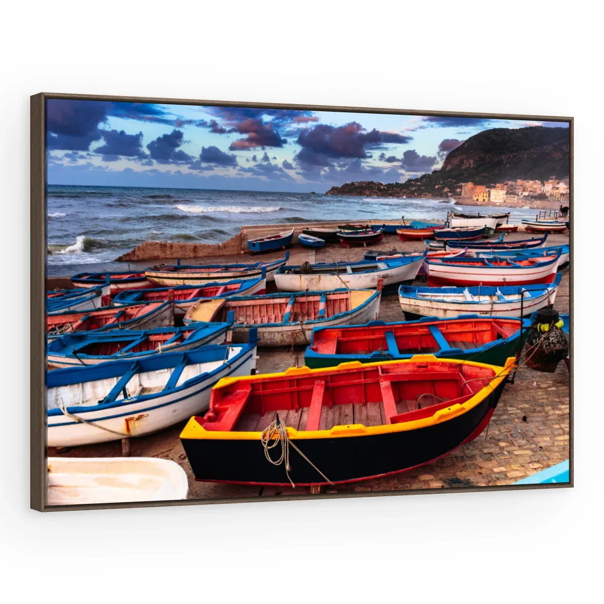 Quadro Decorativo Canvas Barcos Coloridos - BA0018