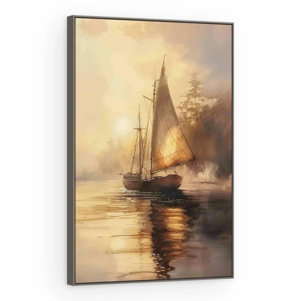 Quadro Decorativo Canvas Veleiro Âmbar - BA0019