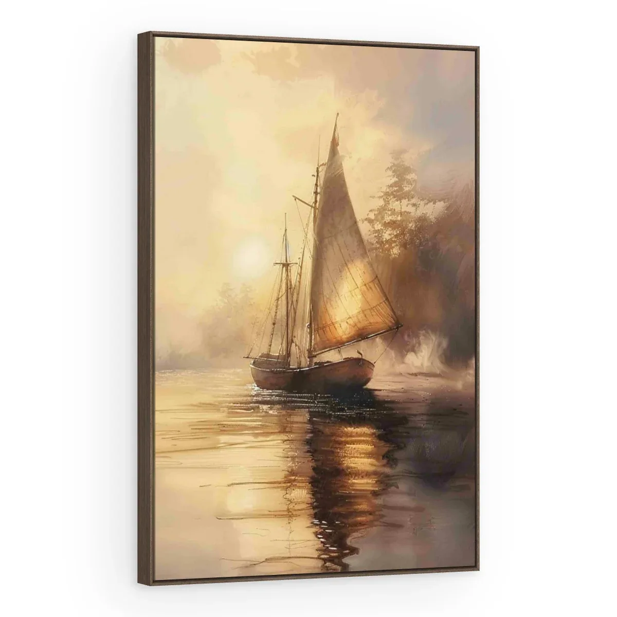 Quadro Decorativo Canvas Veleiro Âmbar - BA0019
