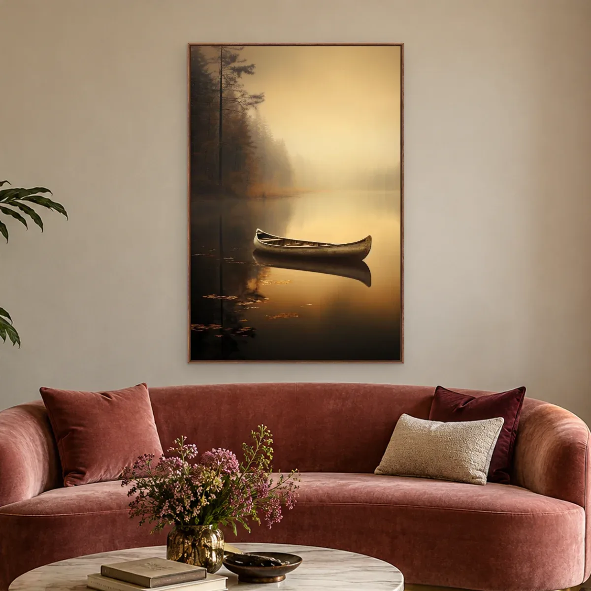 Quadro Decorativo Canvas Canoa Solitária - BA0020
