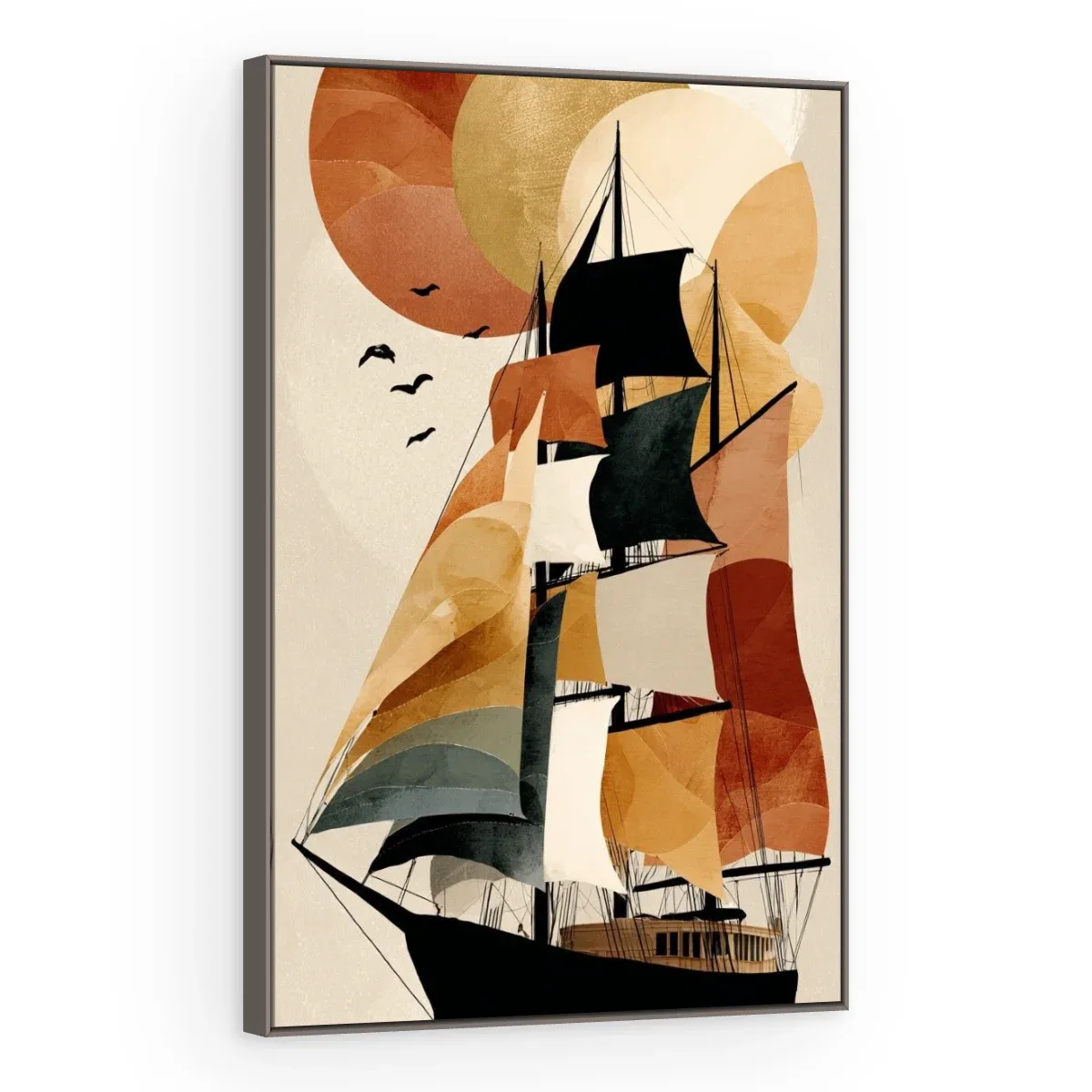 Quadro Decorativo Canvas Caravela Boho - BA0021