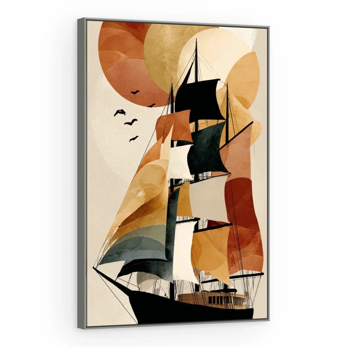 Quadro Decorativo Canvas Caravela Boho - BA0021
