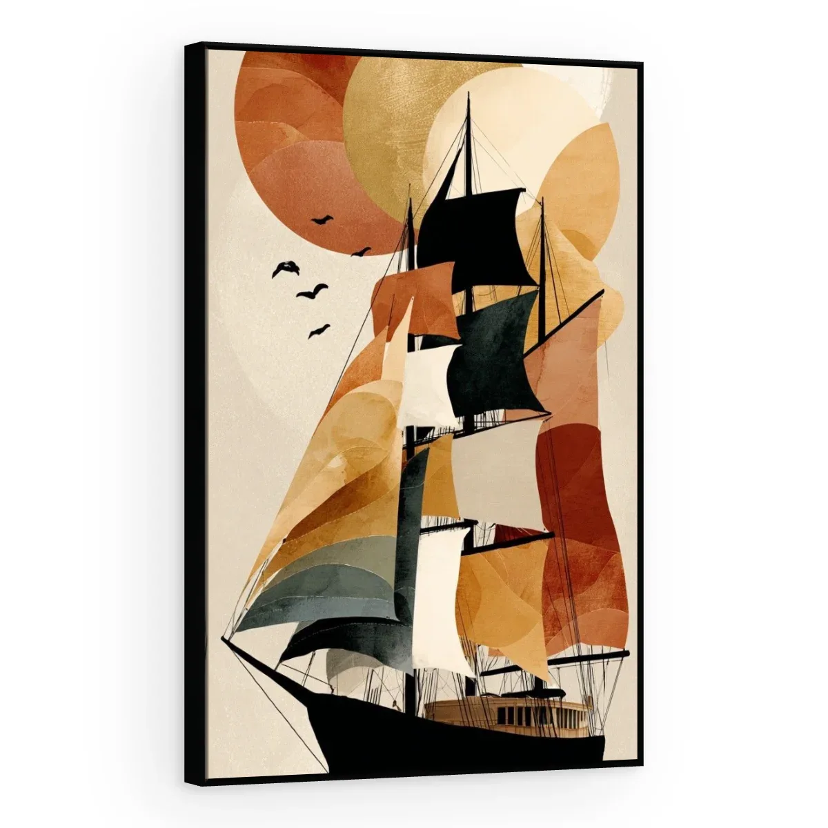 Quadro Decorativo Canvas Caravela Boho - BA0021