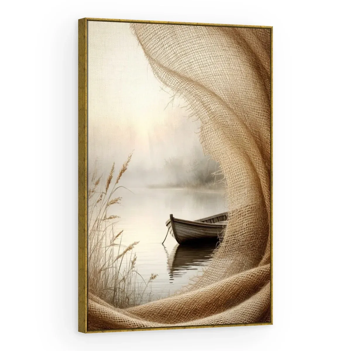 Quadro Decorativo Canvas Barco Rústico - BA0022
