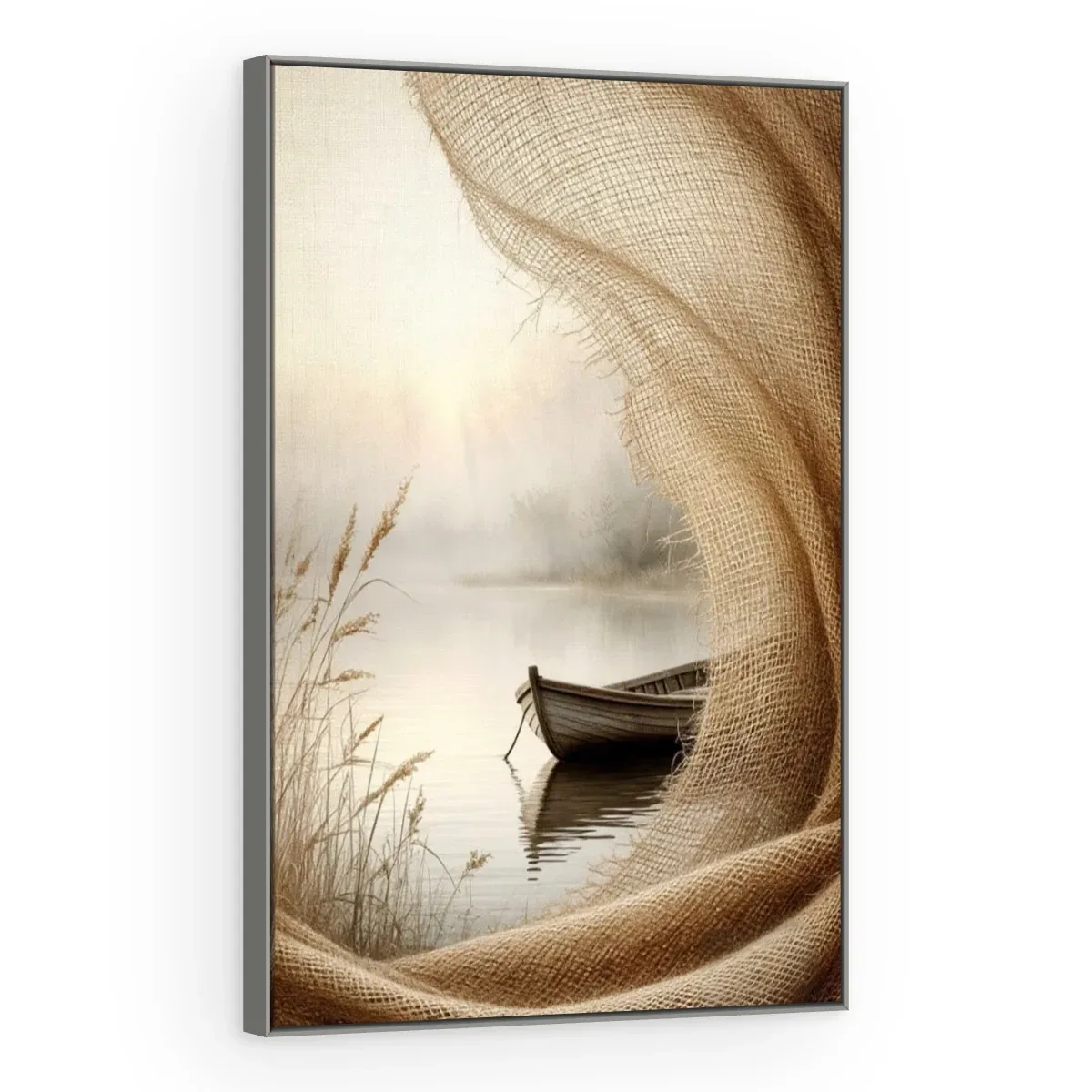 Quadro Decorativo Canvas Barco Rústico - BA0022