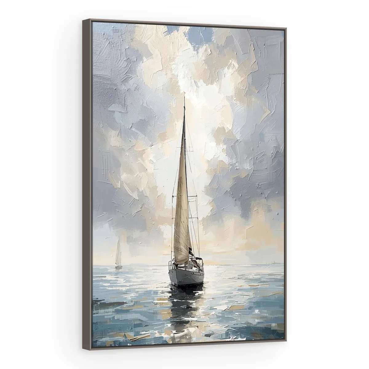 Quadro Decorativo Canvas Veleiro Celeste - BA0023
