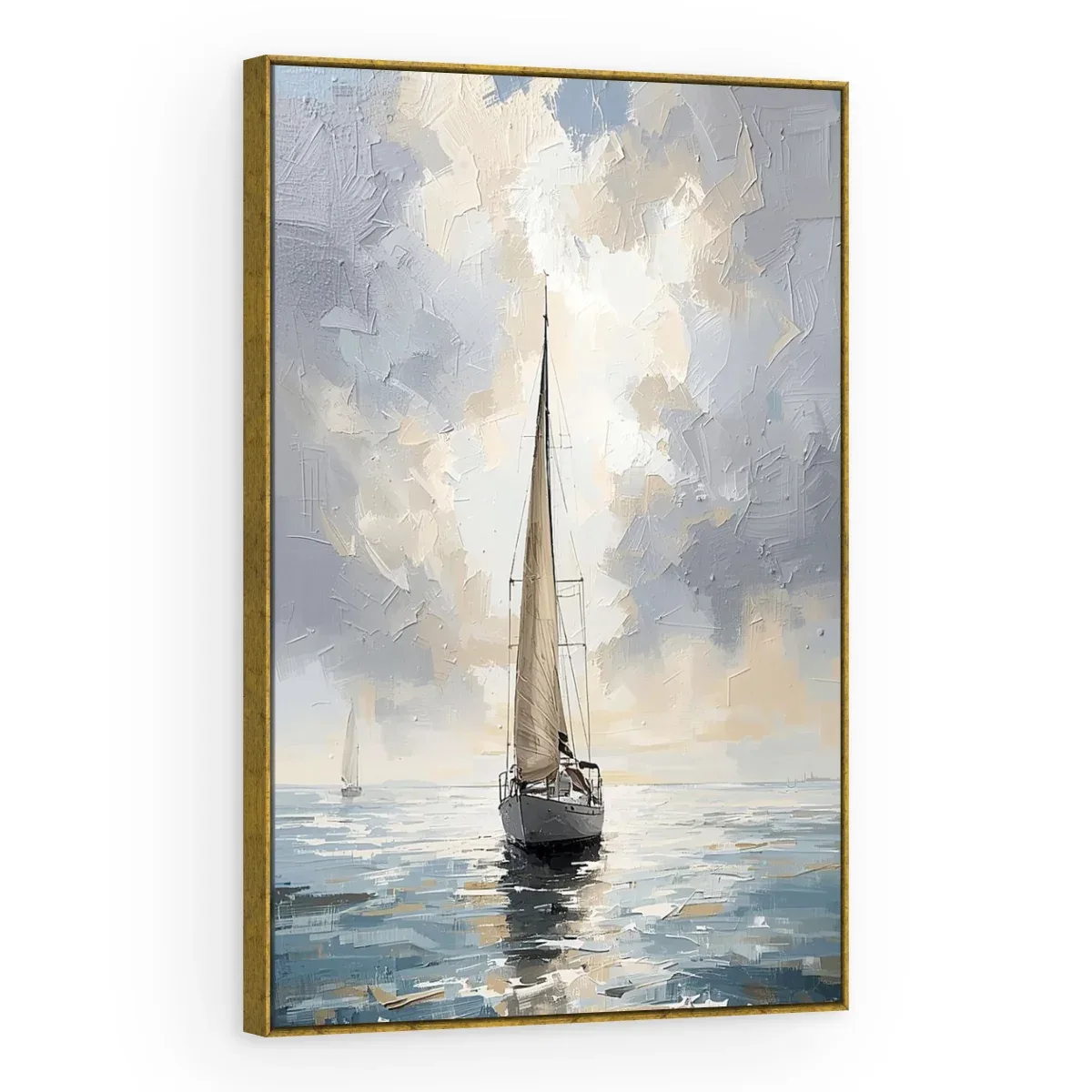 Quadro Decorativo Canvas Veleiro Celeste - BA0023