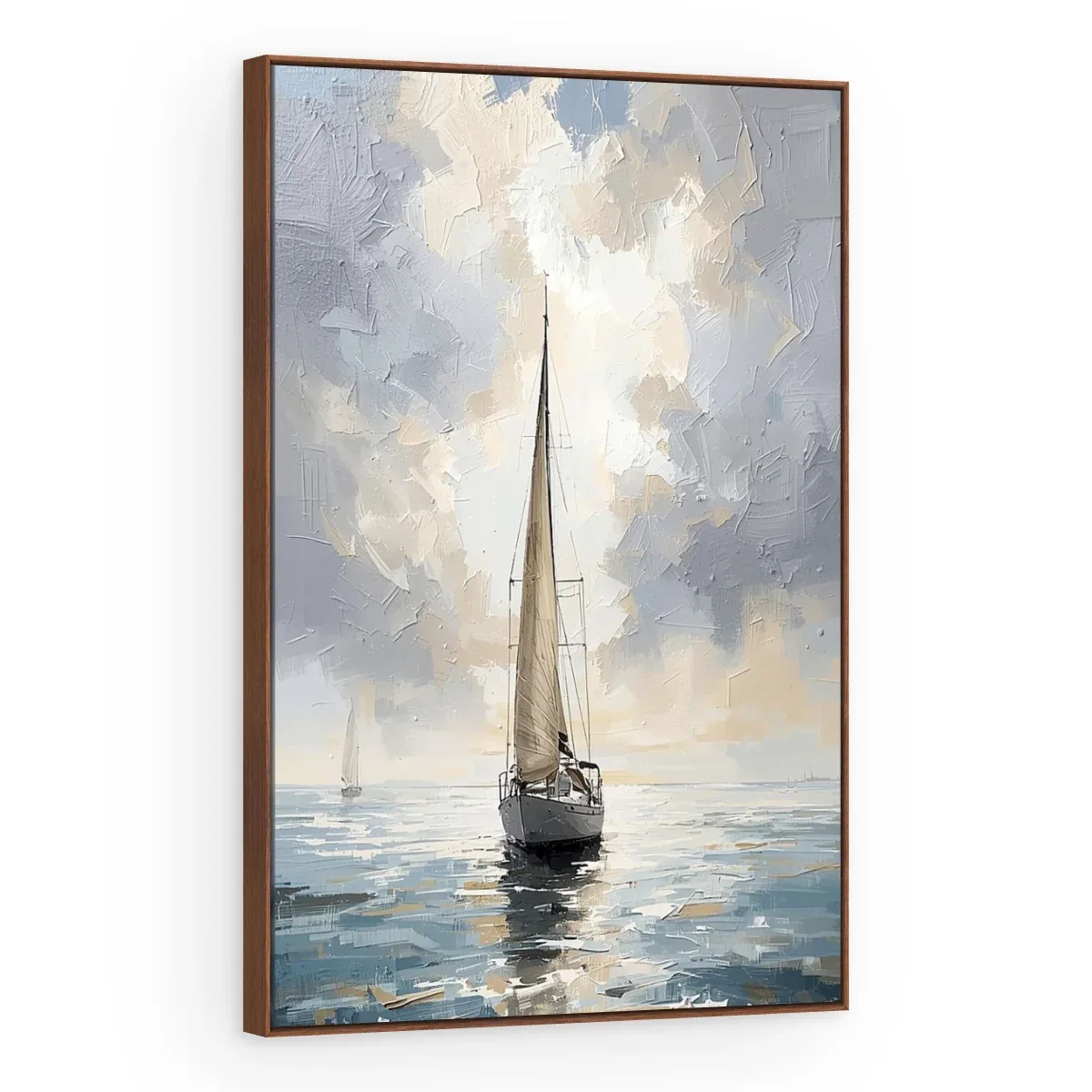 Quadro Decorativo Canvas Veleiro Celeste - BA0023