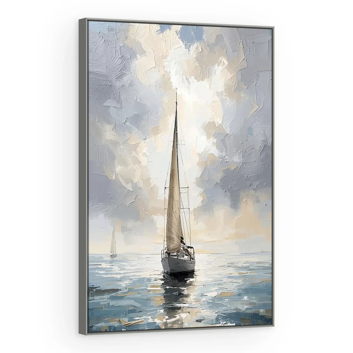 Quadro Decorativo Canvas Veleiro Celeste - BA0023