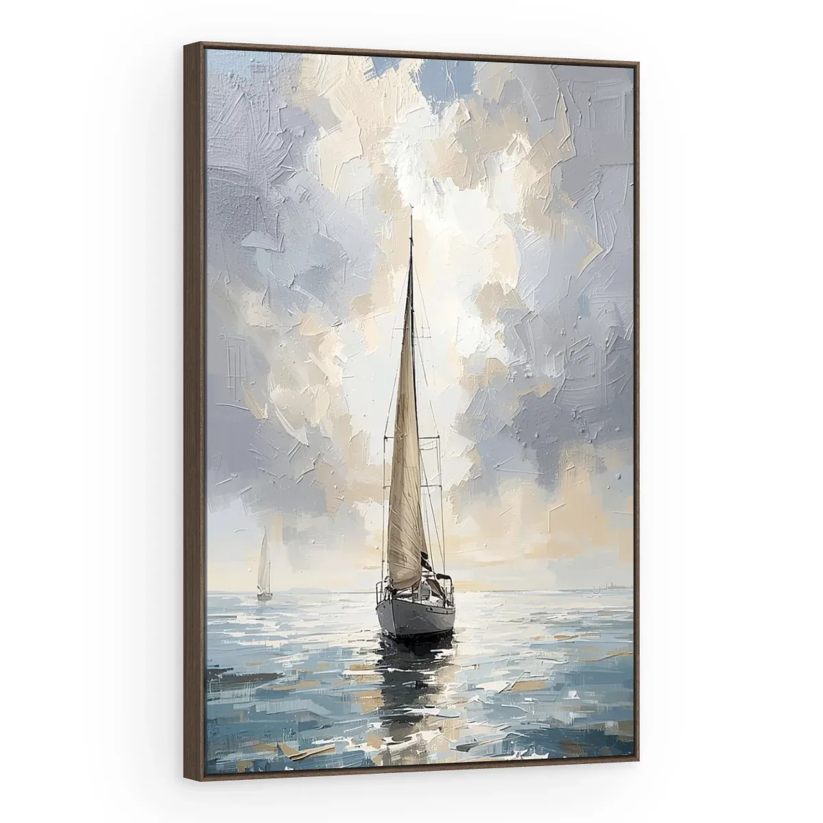 Quadro Decorativo Canvas Veleiro Celeste - BA0023