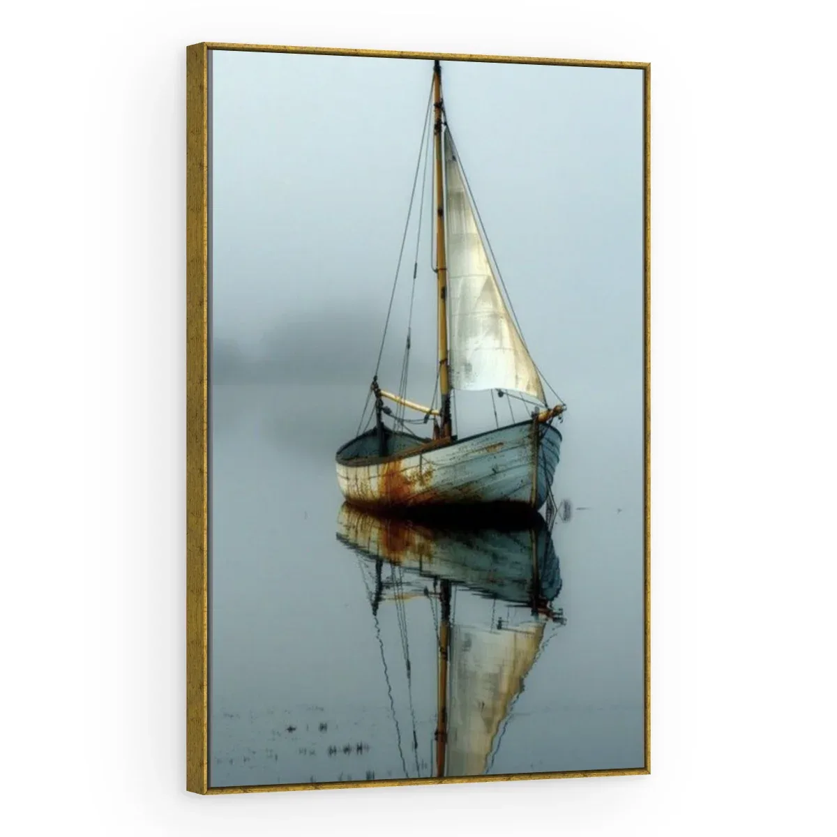Quadro Decorativo Canvas Veleiro Neblina - BA0024