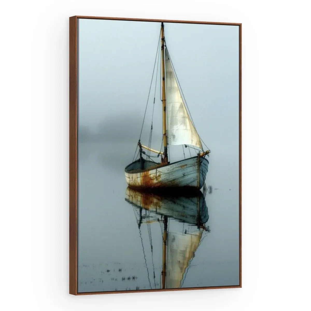 Quadro Decorativo Canvas Veleiro Neblina - BA0024
