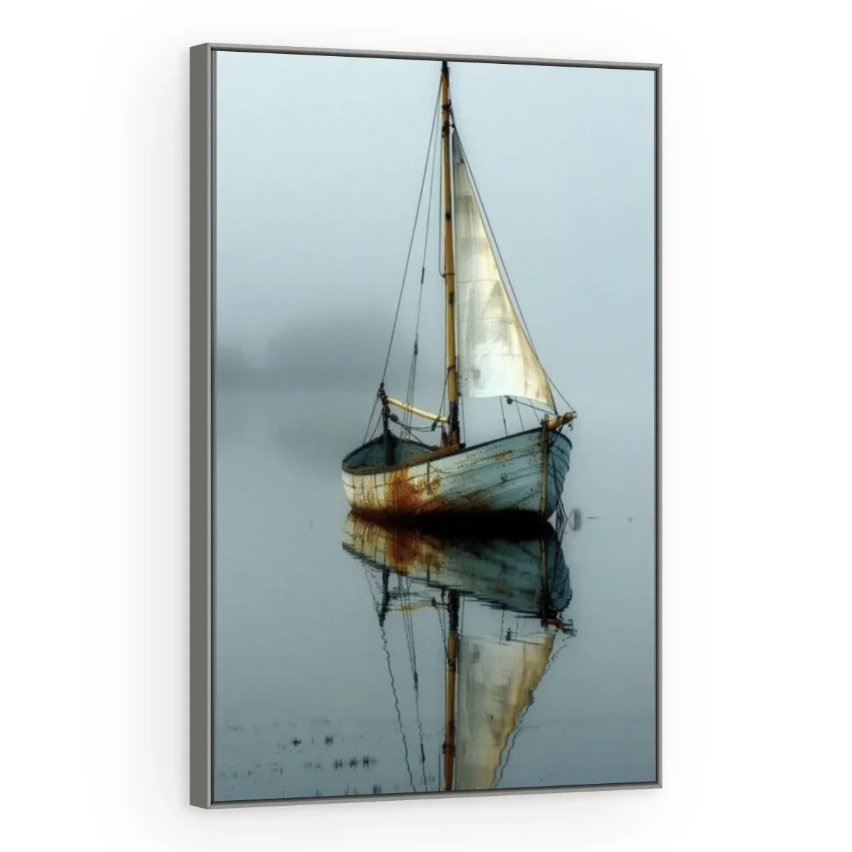Quadro Decorativo Canvas Veleiro Neblina - BA0024