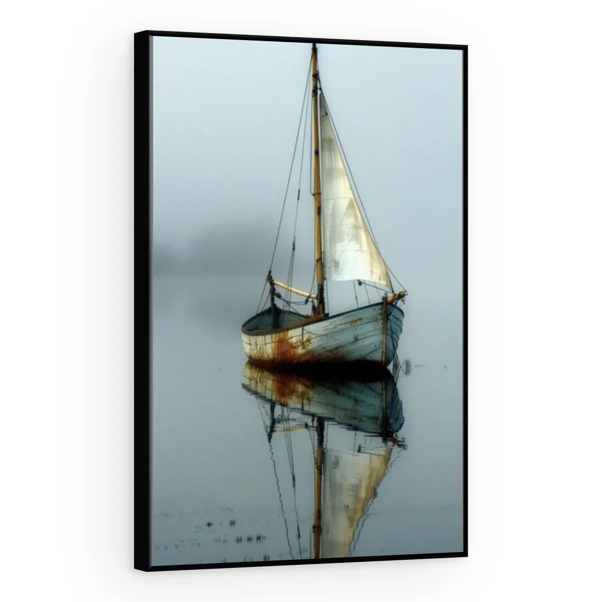 Quadro Decorativo Canvas Veleiro Neblina - BA0024