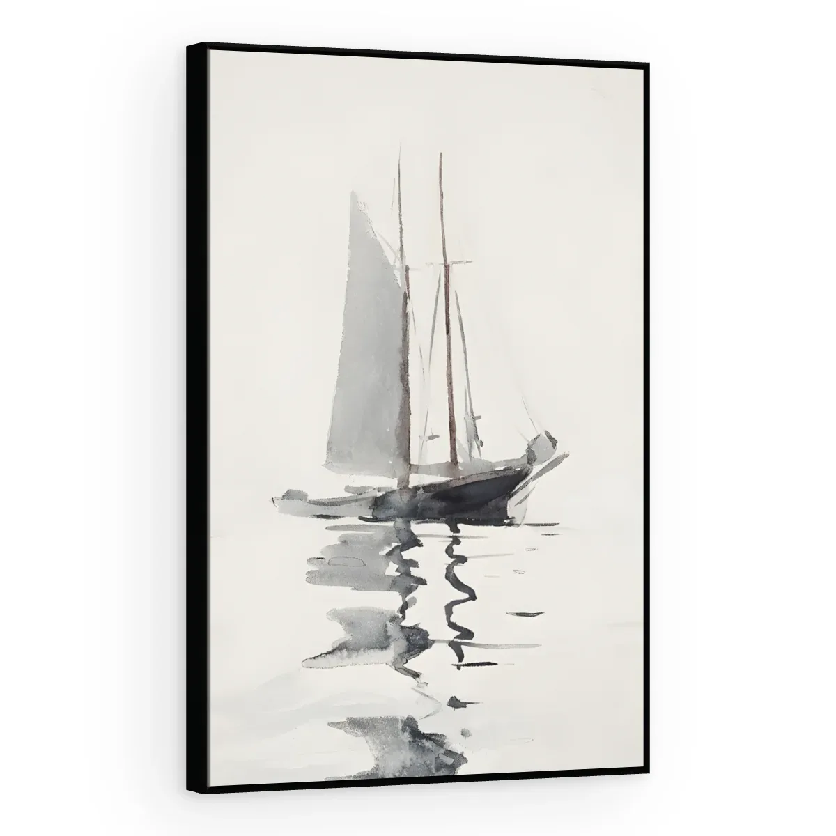 Quadro Decorativo Canvas Escuna Minimalista - BA0025
