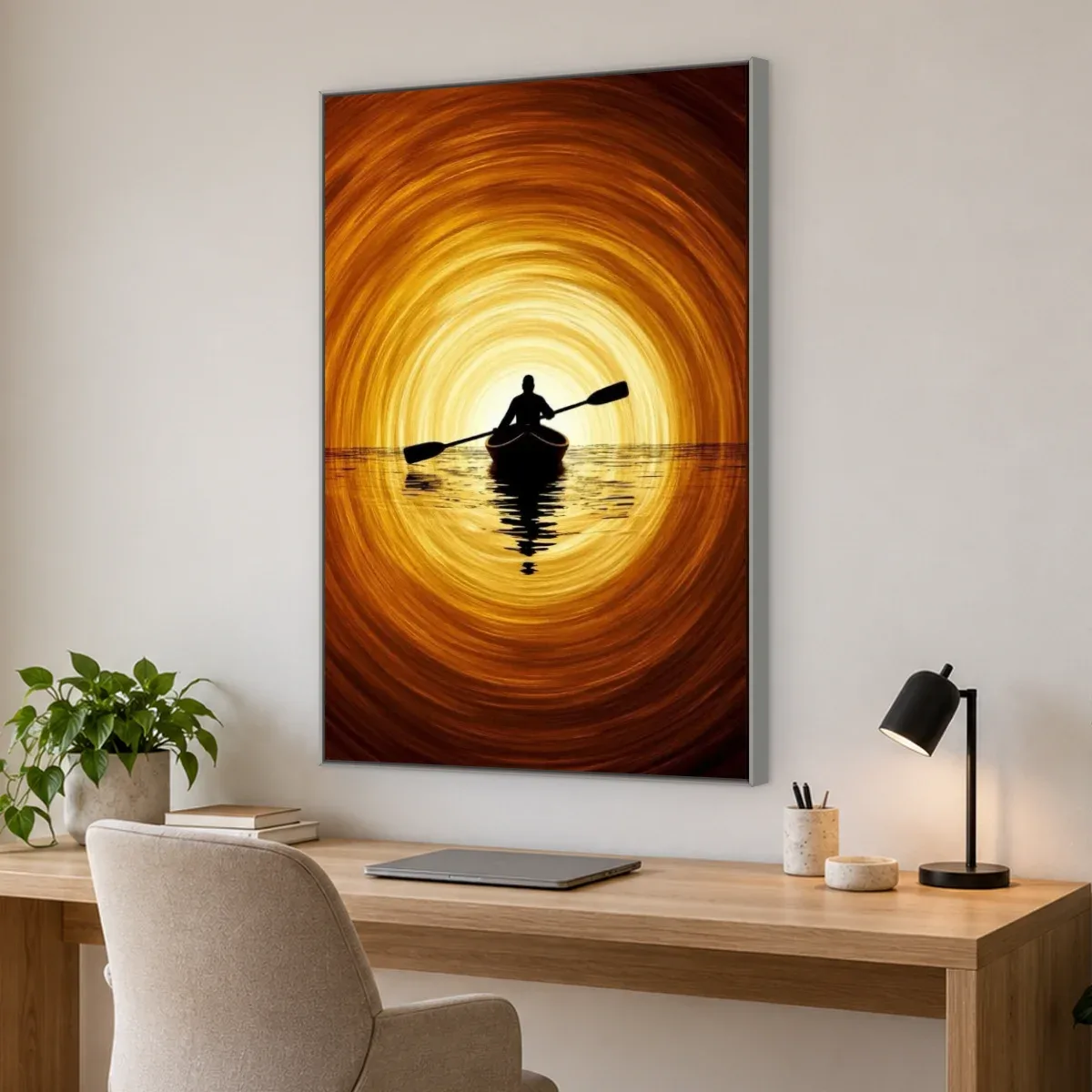 Quadro Decorativo Canvas Caiaque Solar - BA0027