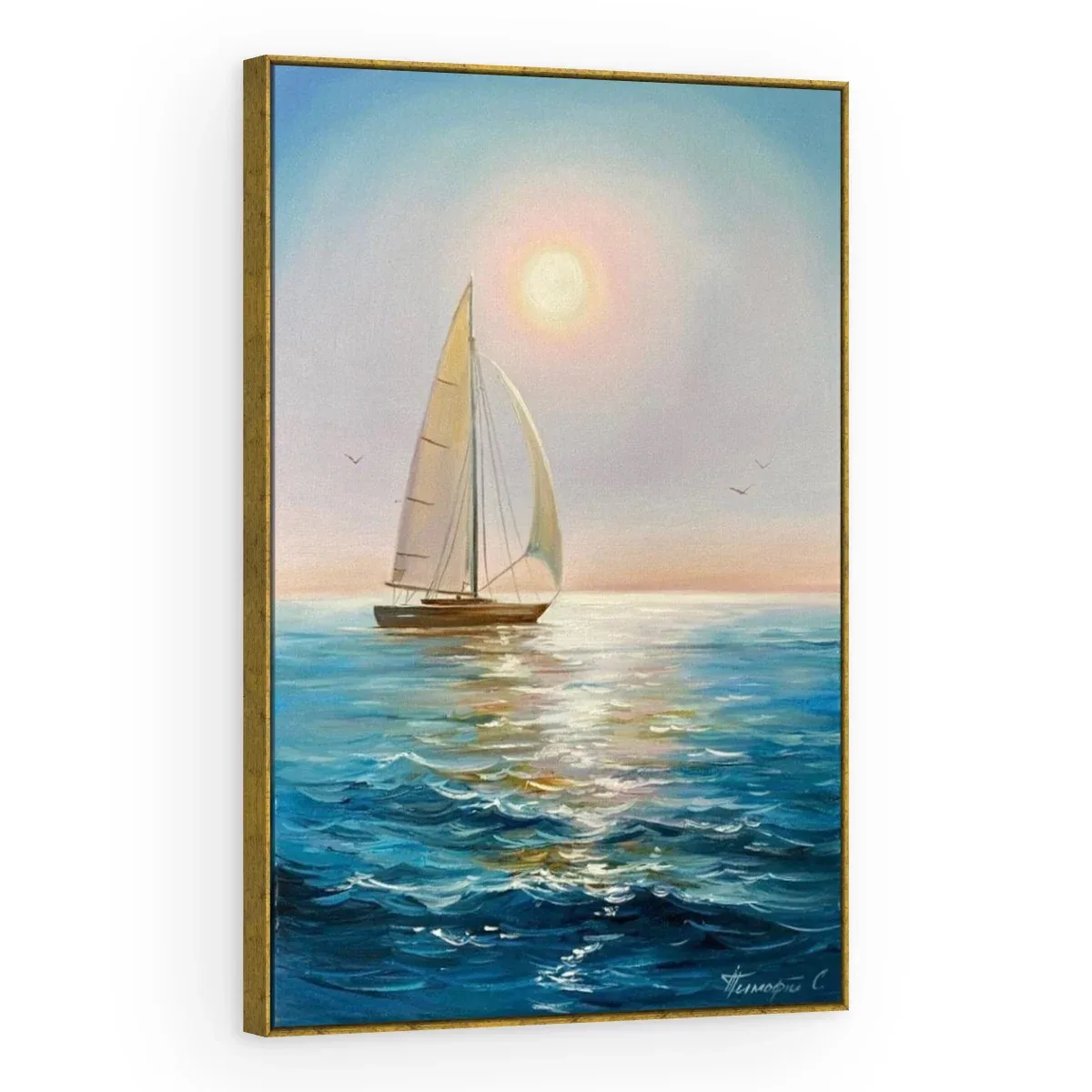 Quadro Decorativo Canvas Veleiro Oceano - BA0028