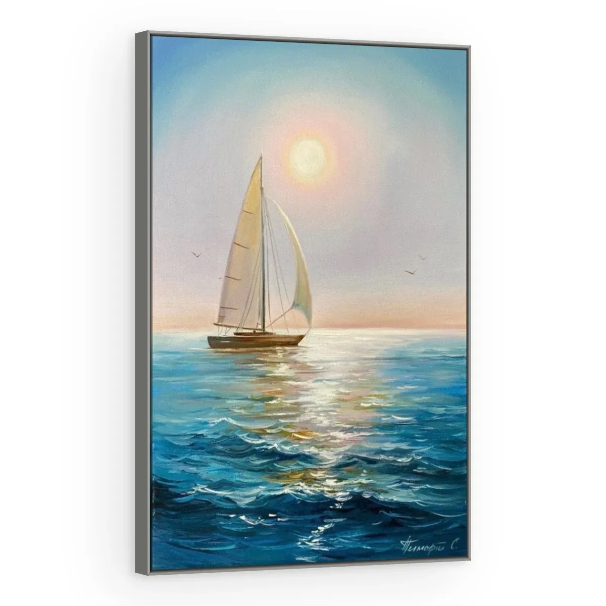 Quadro Decorativo Canvas Veleiro Oceano - BA0028