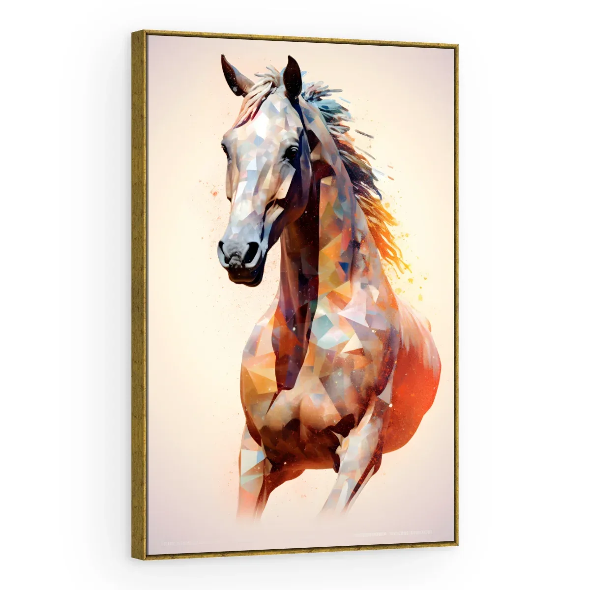 Quadro Decorativo Canvas Cavalo Geométrico - CA0001