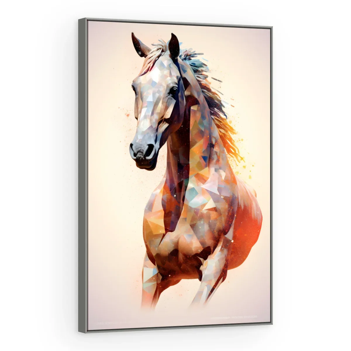 Quadro Decorativo Canvas Cavalo Geométrico - CA0001