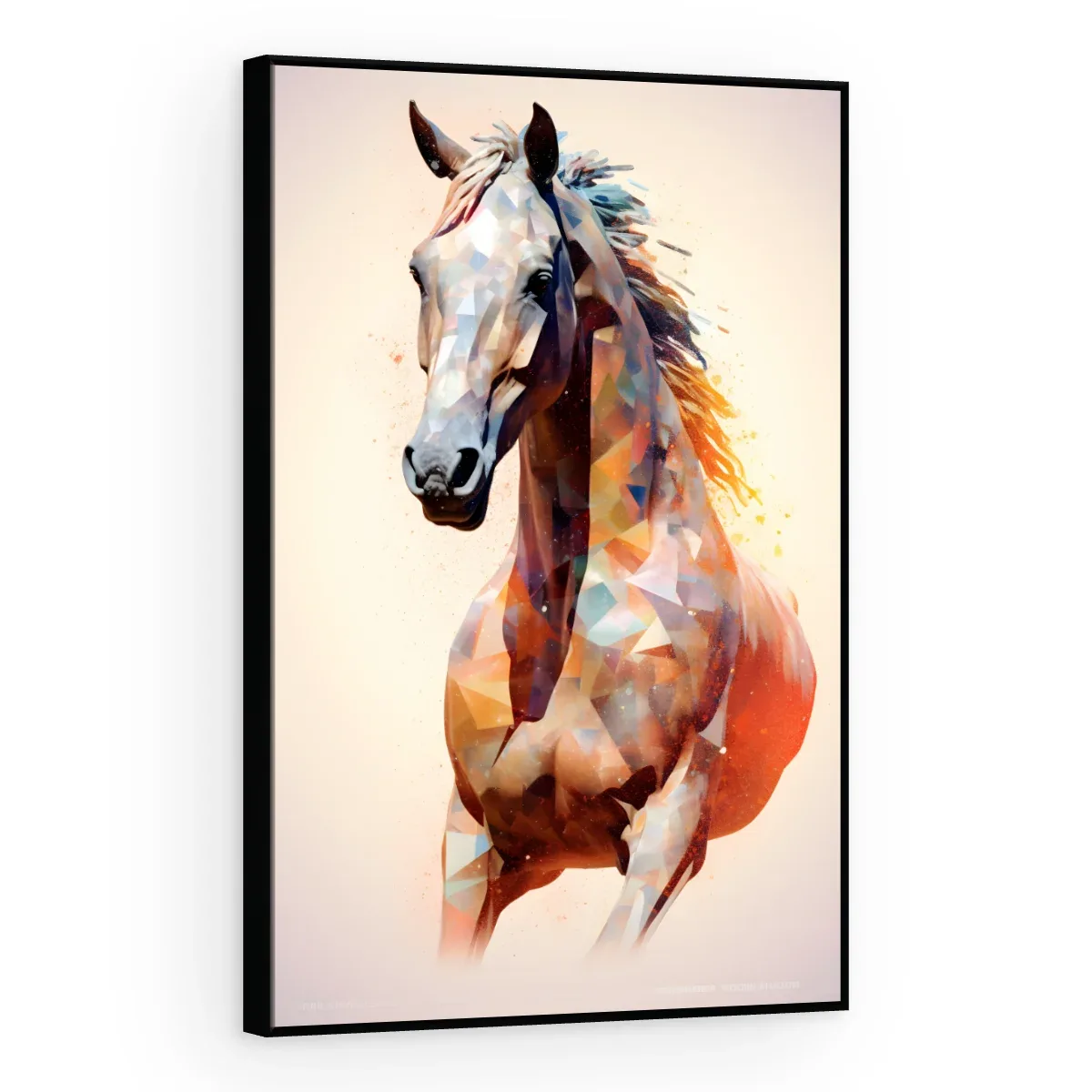 Quadro Decorativo Canvas Cavalo Geométrico - CA0001