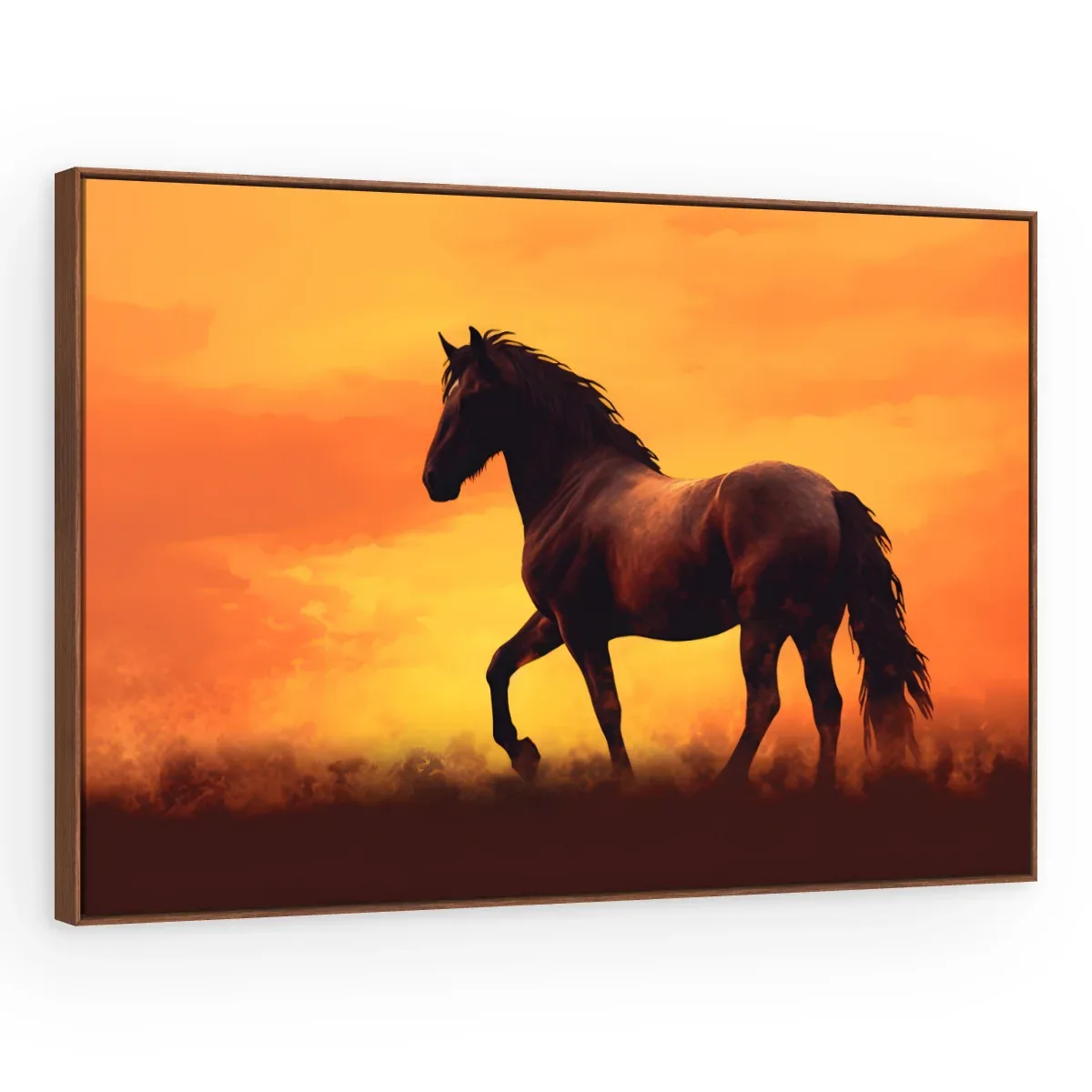 Quadro Decorativo Canvas Cavalo Entardecer - CA0002