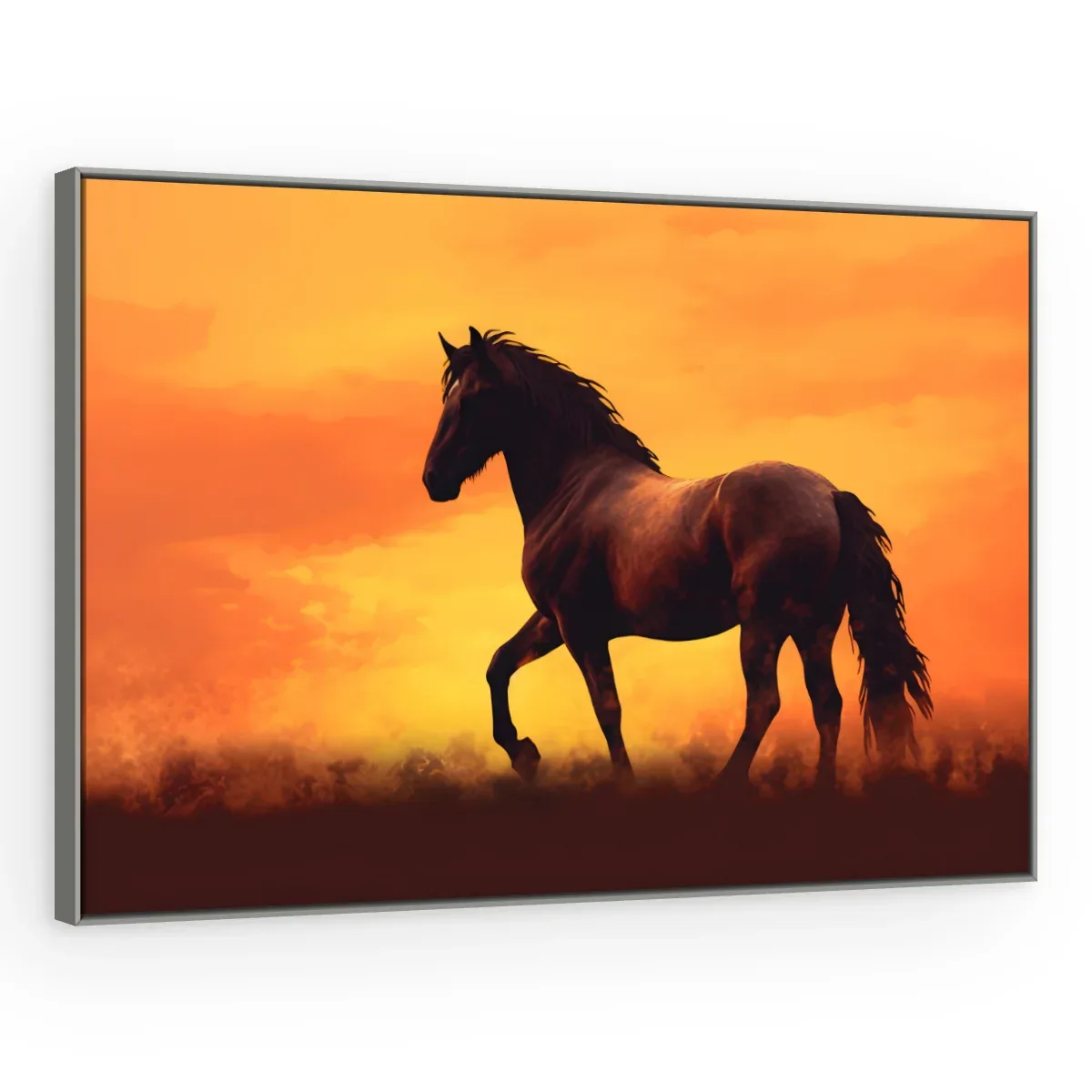 Quadro Decorativo Canvas Cavalo Entardecer - CA0002