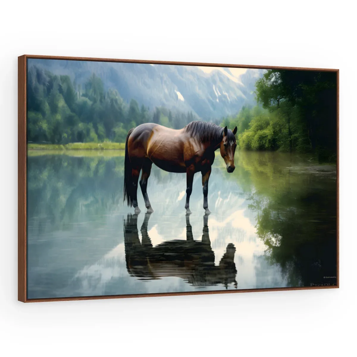 Quadro Decorativo Canvas Cavalo Reflexo - CA0003