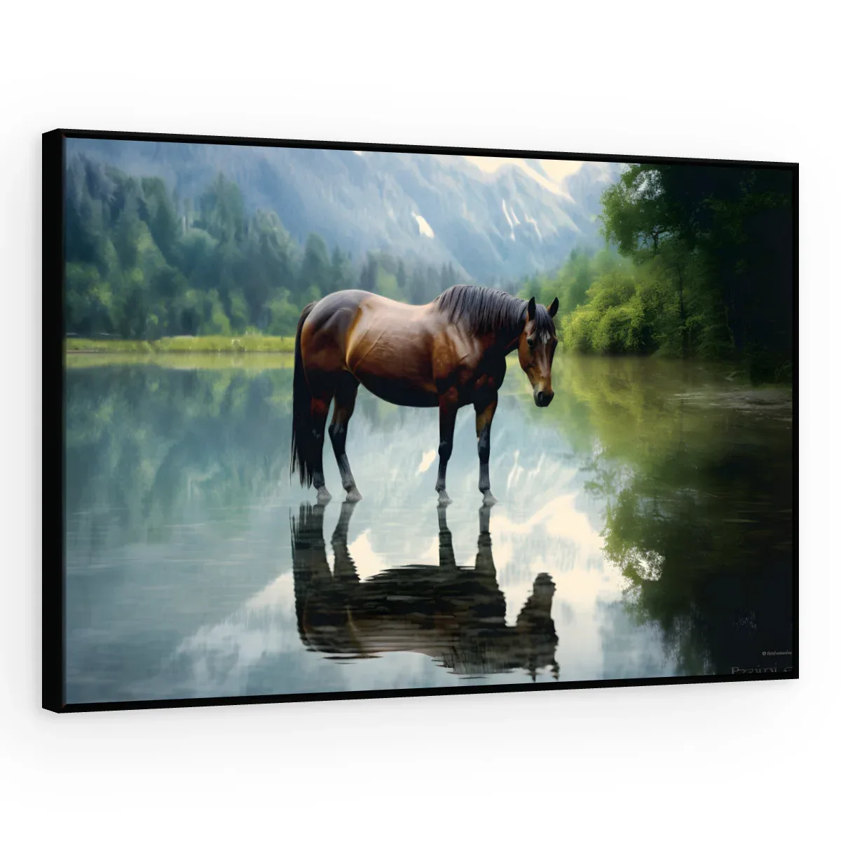 Quadro Decorativo Canvas Cavalo Reflexo - CA0003