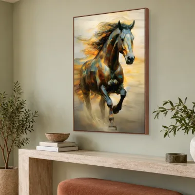 Quadro Decorativo Canvas Cavalo Impressionista - CA0007