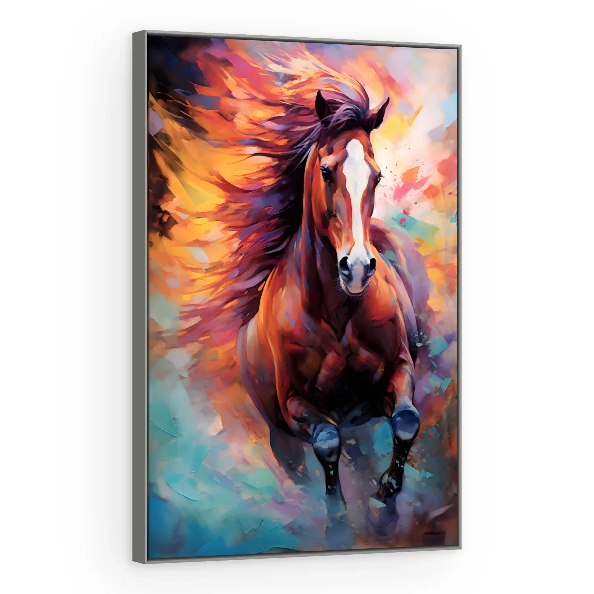 Quadro Decorativo Canvas Cavalo Vibrante - CA0009