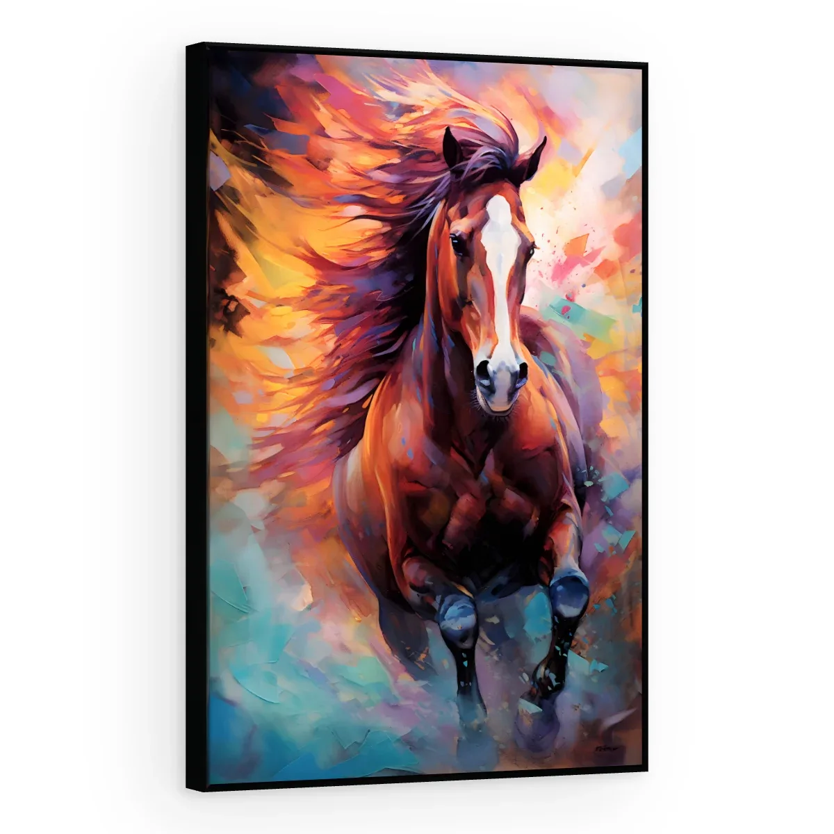 Quadro Decorativo Canvas Cavalo Vibrante - CA0009