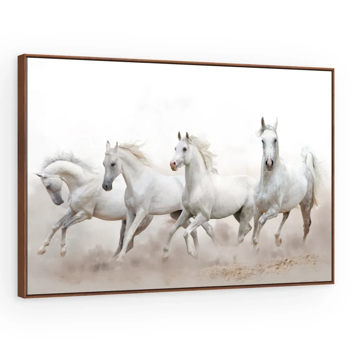 Quadro Decorativo Canvas Manada Branca - CA0011