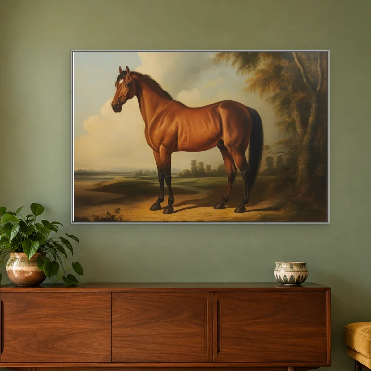 Quadro Decorativo Canvas Cavalo Clássico - CA0013
