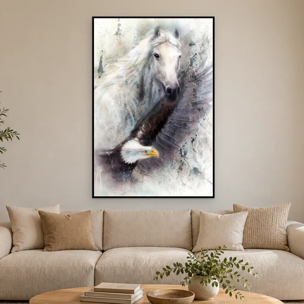 Quadro Decorativo Canvas Cavalo Liberdade - CA0017