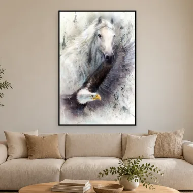 Quadro Decorativo Canvas Cavalo Liberdade - CA0017