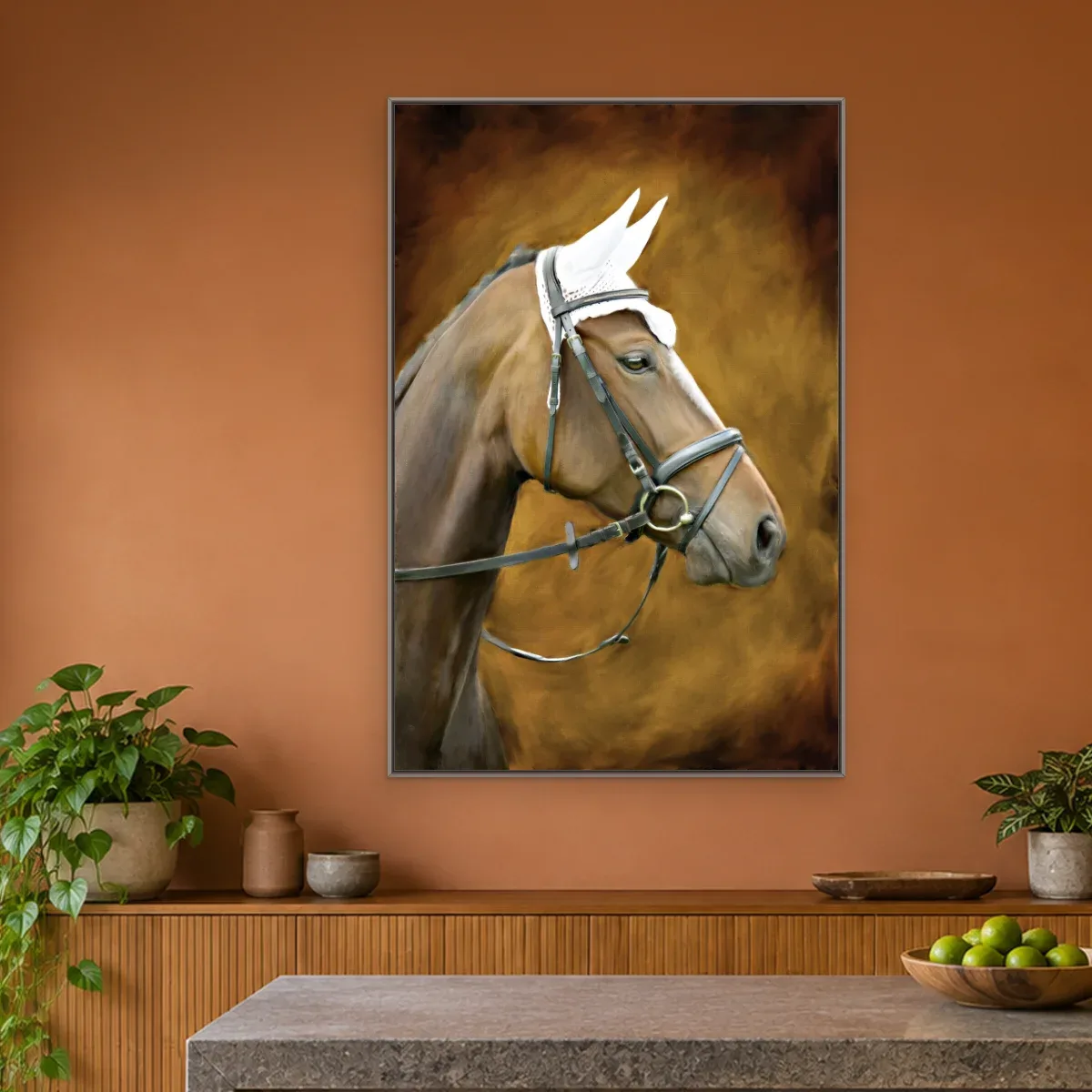 Quadro Decorativo Canvas Cavalo Hipismo - CA0018