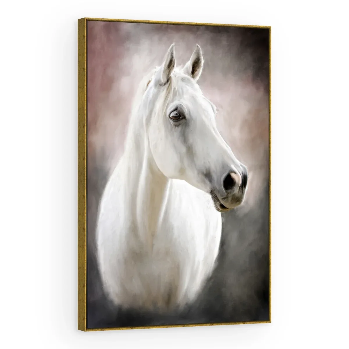 Quadro Decorativo Canvas Cavalo Branco - CA0020
