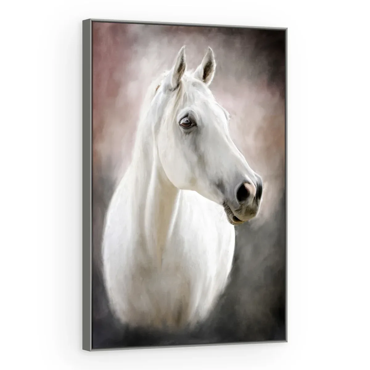 Quadro Decorativo Canvas Cavalo Branco - CA0020