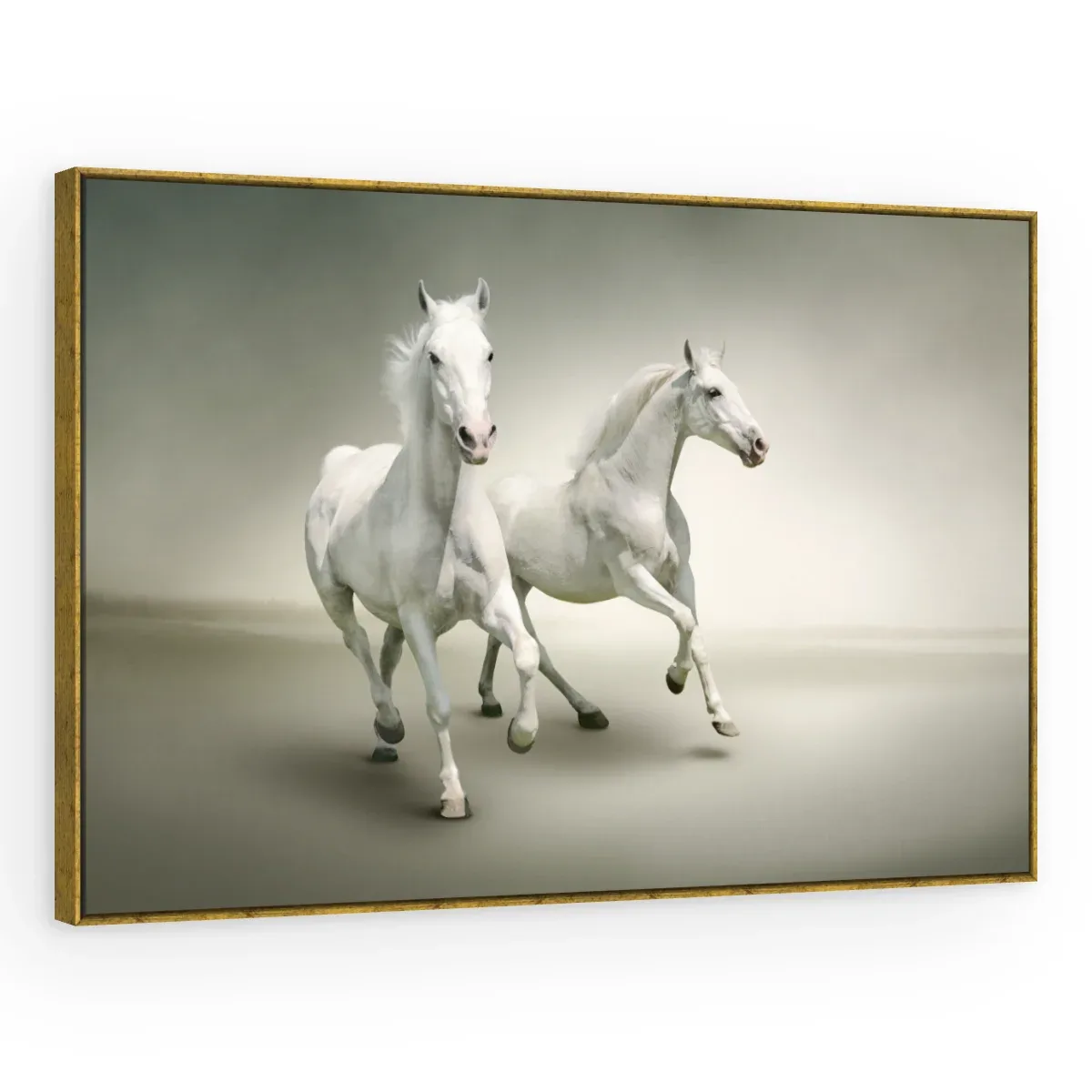 Quadro Decorativo Canvas Cavalos Graciosos - CA0023
