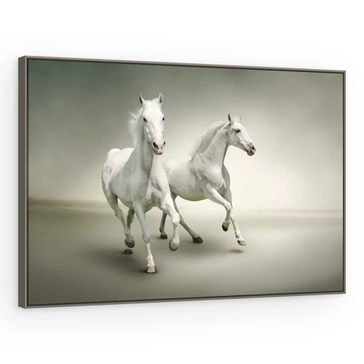 Quadro Decorativo Canvas Cavalos Graciosos - CA0023