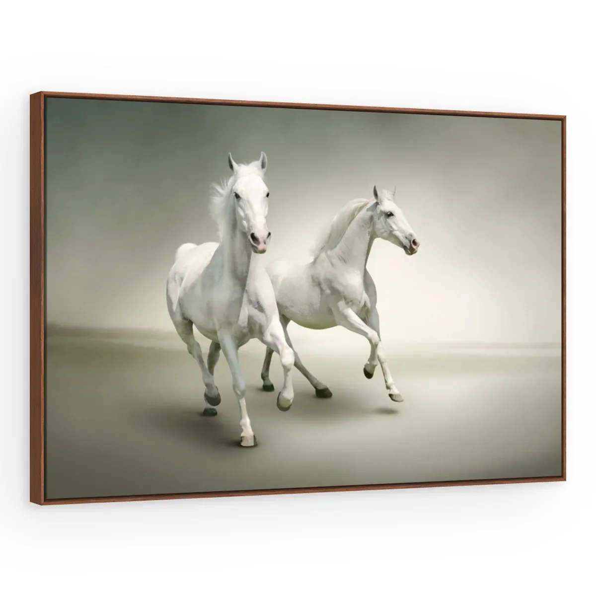 Quadro Decorativo Canvas Cavalos Graciosos - CA0023